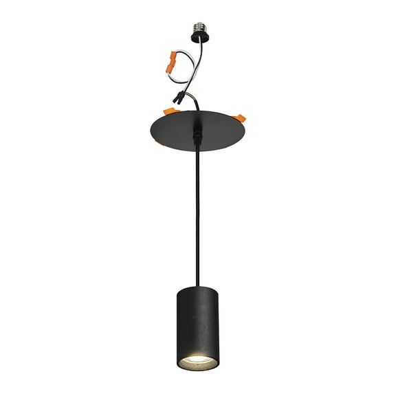 KAYYELAMP 7W 4000K Natural Light Plant Growing Spotlight E26 Connection Ceiling Adjustable Cord Black Metal Full Spectrum Spot Lamp Vintage Simple Design for Home Indoor Plants