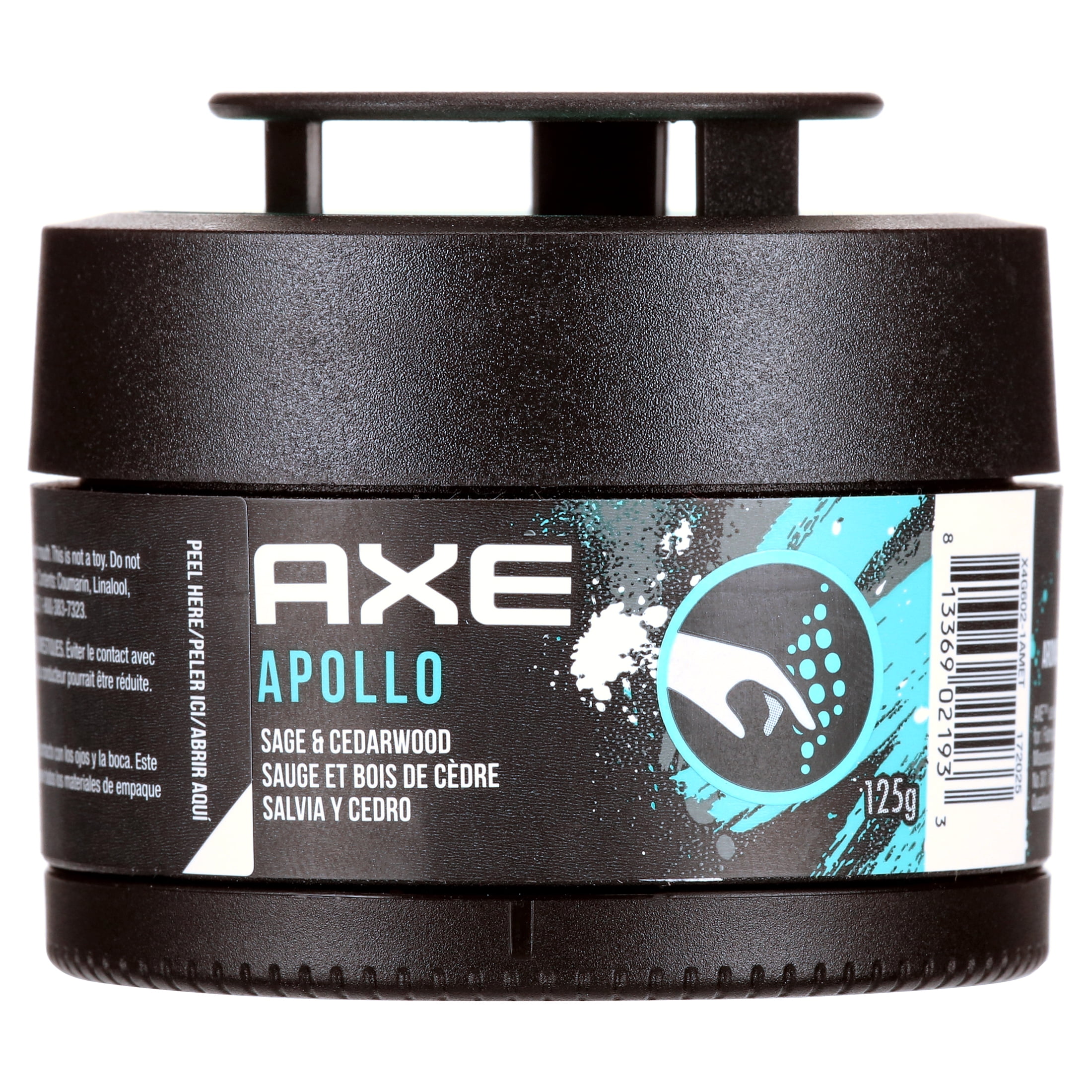 (2 pack) AXE Gel Can Car Air Freshener (Apollo Scent, 1 Pack)