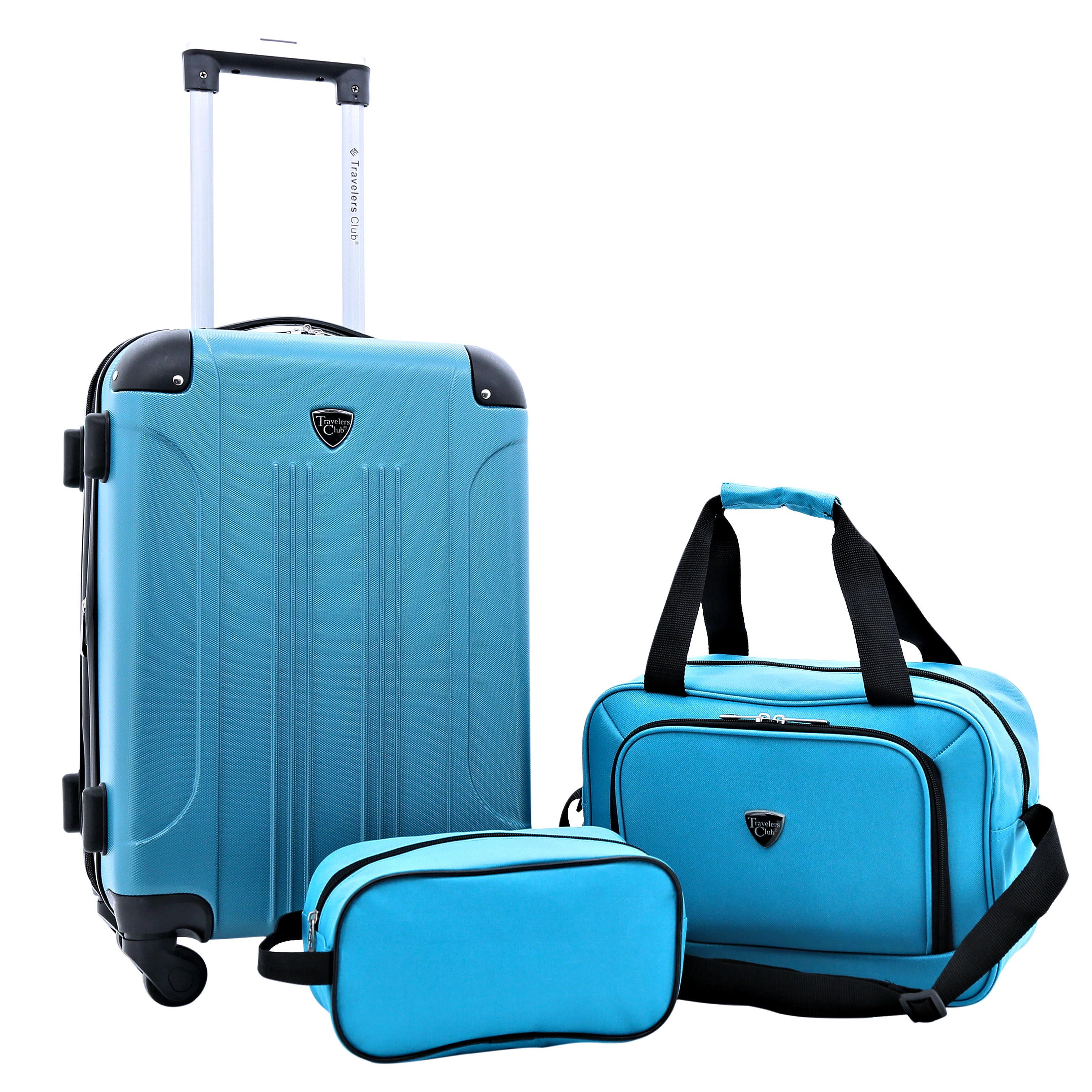 Travelers Club Chicago Plus CarryOn Luggage and Accessories Set With