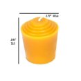thumbnail image 2 of BeeTheLight Beeswax Votive Candles - 12 Pack, Over 180 Hours - 100% Pure Bees Wax - Unscented - All Natural Light Honey Scent, 2 of 7