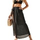 thumbnail image 3 of Txlixc Mujeres Bikini Cubrir Ups Color sólido / Impreso Cintura alta Tie Up Beach Wrap Falda Traje de baño Traje de baño Wraps Txlixc  Estilo de ocio, 3 of 5