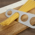 thumbnail image 3 of Spaghetti Measuring Tool Stainless Steel Spaghetti Measurer Pasta Gadgets Quick Spaghetti Ruler Measurer Device 4 Serving Sizes To Measure Spaghetti For Kitchen Home Decor Easy To Use, 3 of 6