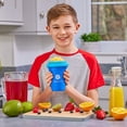 thumbnail image 5 of Cra-Z-Art ChillFactor Original Slushie Maker Cup, DIY Magic Slushy Maker Squeeze Cup, Super Quick Smoothie Squeeze Cup para batidos, jugos, taza de doble capa con tapa y cuchara, azul, 5 of 5