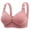 Pink, variant on 2PC Womens Lingerie No Wire Middle Age Elderly Thin Comfort Sticky Bra,Beige,36