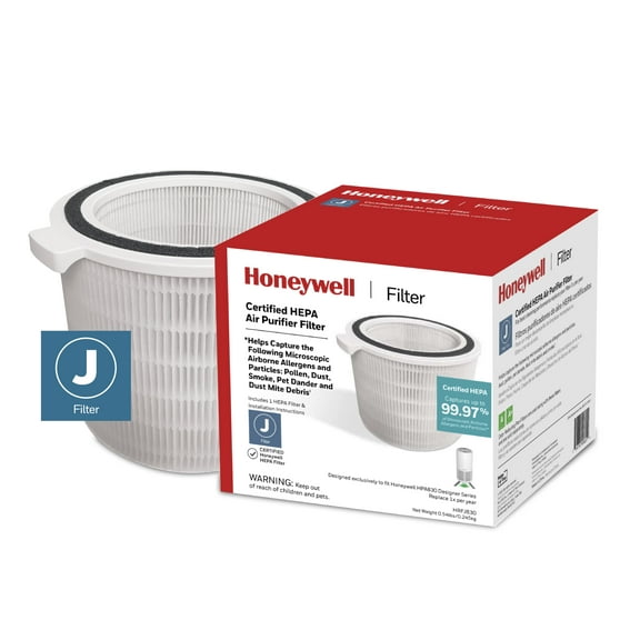 Honeywell HEPA Air Purifier Replacement J Filter for HPA830, 1 Count