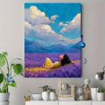 thumbnail image 4 of Double Pink Lotus Water Lily Canvas Print Peaceful Home Wall Art, 4 of 8
