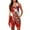 Red, variant on One Piece Jumpsuits for Women Casual Printed Round Neck Sleeveless Suspenders Loose Summer Rompers Jumpers with Pockets