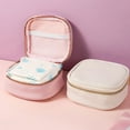 thumbnail image 3 of Zcyifa Storage Pouch High-End Sanitary Napkin Storage Bag Large Capacity Storage Pouch Sanitary Pads Container Pink, 3 of 10