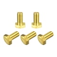 thumbnail image 1 of Unique Bargains Brass Hex Bolts, M10x20mm 5 Pack Fully Thread Grade 4.8 Machine Screws, 1 of 4