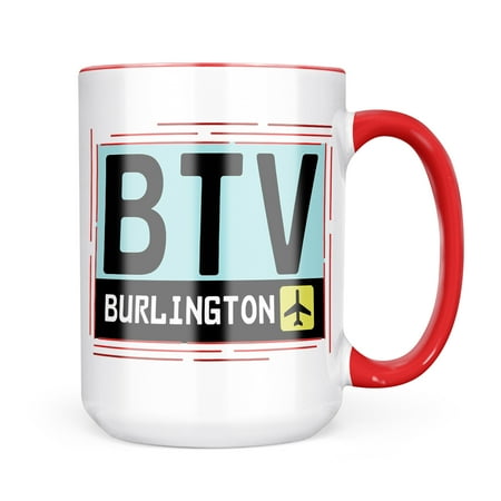

Neonblond Airport code BTV / Burlington country: United States Mug gift for Coffee Tea lovers