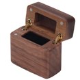 thumbnail image 4 of Caja Para Anillos, Material De Nogal Con Incrustaciones De Vellón Caja Para Anillos De Bodas Tapa Magnética Estilo Elegante Para Propuesta ANGGREK Otros, 4 of 8