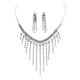 thumbnail image 1 of 1 Set Tassel Earrings Rhinestone Inlaid Temperament Exquisite Workmanship High Gloss Tassel Decorati------Product code 77242, 1 of 5