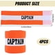 thumbnail image 2 of 4 brazaletes de capitán ajustables de nailon elástico para jugadores de fútbol y baloncesto, anticaídas., 2 of 9