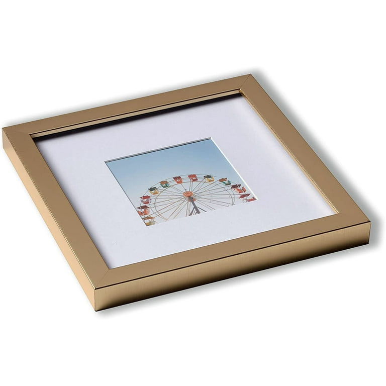 Old Town 6pk- 8x8 Matted Square Gallery Picture Frames (Gold, 8x8) – Old  Town Frames