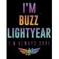 thumbnail image 2 of Men's Lightyear I'm Buzz Lightyear I'm Always Sure  Pull Over Hoodie Black Large, 2 of 4