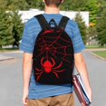 thumbnail image 4 of Disketp Red Spider Mochila Escolar de 15 Pulgadas, Mochila Ligera para Estudiantes, Viajes y Trabajo, Cómoda y Resistente para el Uso Diario, 4 of 6