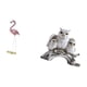 thumbnail image 5 of Estatua De Resina De Flamenco Y Búho, Escultura De Ave, Arte Moderno, Figura Decorativa Para Jardín, Soporte De Metal, Adorno De Mesa, Decoración De Animales Para Sala De Estar U Oficina, 5 of 8