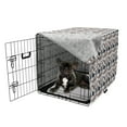 thumbnail image 5 of Sea Animals Dog Crate Cover, Seals Illustration Sea Lion Exotic Tropical Comic Graphic Wild Ocean, Easy to Use Pet Kennel Cover Small Dogs Puppies Kittens, 7 Sizes, Cadet Blue Mauve, by Ambesonne, 5 of 6