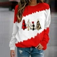 thumbnail image 2 of Patlollav Winter Fall Womens Christmas Sweatershirts Round Neck Long Sleeve Pullover, 2 of 6