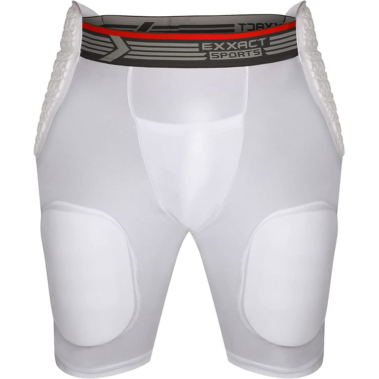 Sports Unlimited Adult 7 Pad Integrated Football Girdle - Hard Thigh Pads,  New
