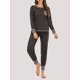 thumbnail image 3 of Conjunto de pijamas de 2 piezas para mujer, pantalones de manga larga, ropa de dormir Irfora Gris/Medio, 3 of 7