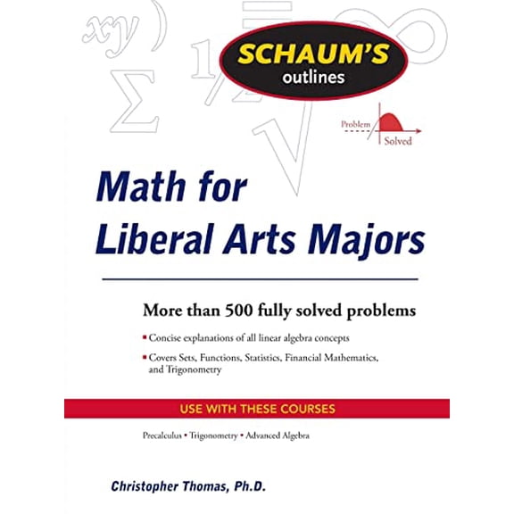 Pre-Owned Math for Liberal Arts Majors (Paperback) 0071544291 9780071544290