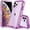 Purple, variant on Case Compatible iPhone 15 15 Plus 15 Pro 15 Pro MAX Heavy Duty Anti Shock 3 in 1 360 Full Body Case (Purple, iPhone 15)