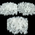 thumbnail image 2 of 100Pcs Small Medium Large Clear White Plastic Tattoo Ink Cups Holder Supplies, 2 of 6