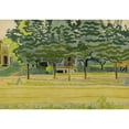 thumbnail image 2 of Charles Ephraim Burchfield 18x14 Gold Ornate Wood Frame and Double Matted Museum Art Print Titled - Late Afternoon (1916), 2 of 4