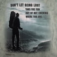 thumbnail image 2 of The Mountain Lost Journey Motivational Unisex Adult T Shirt, Small, Turquoise, 2 of 3
