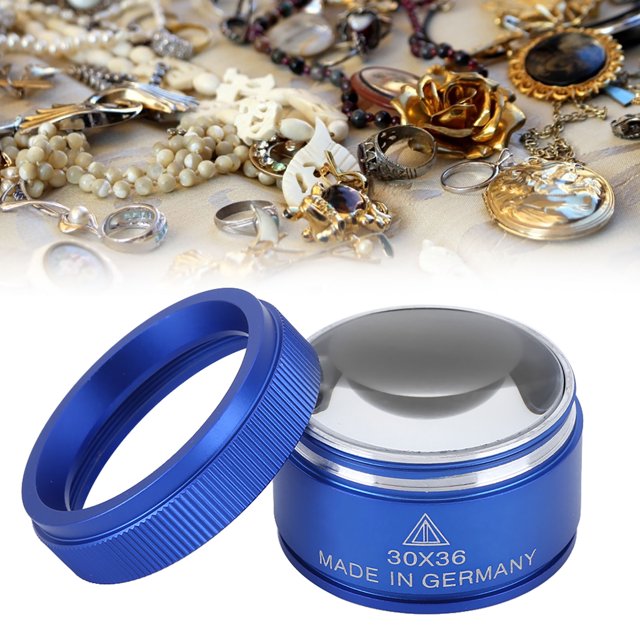 30X Magnifying Glass, Jewelry Magnifier 30X Magnifying Portable Magnifying Glass For Identification For Stamps For Jewelry For Coins