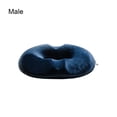 thumbnail image 3 of Cateissary Cojín ergonómico para cadera, vértebras traseras y relajación de piernas, cojín para asiento de mujer embarazada Decoración del hogar Terciopelo de cristal azul marino estilo de los hombres, 3 of 6