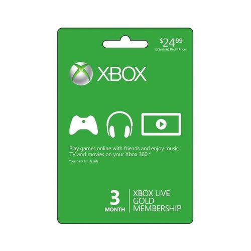card xbox live gold