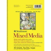 Strathmore 300 Series Mixed Media Pad, 5-1/2 x 8-1/2 Inches, 90 lb, 40 Sheets