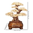 thumbnail image 2 of Gemstone Tree Feng Shui Bonsai Good, Luck Reiki Crystals Balancing Ornament, Sculpture Wealth Prosperity Table Room Decor, 2 of 3