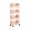 Pink#3, variant on Plastic Storage Rack on Wheels with 3 Tier Shelves Mobile Rolling Cart for Office Desk Dorm Room Under Table Small Bookcase with Hooks Multipurpose Organizer for Kitchen Bathroom Classroom Pink