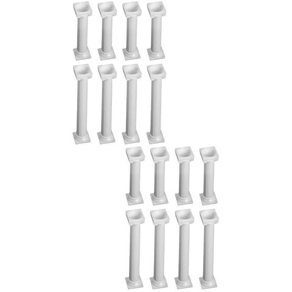 MLINS 16 pcs DIY Cake Pillars Cake Support Tiered Cake Supports Rods for Wedding Party