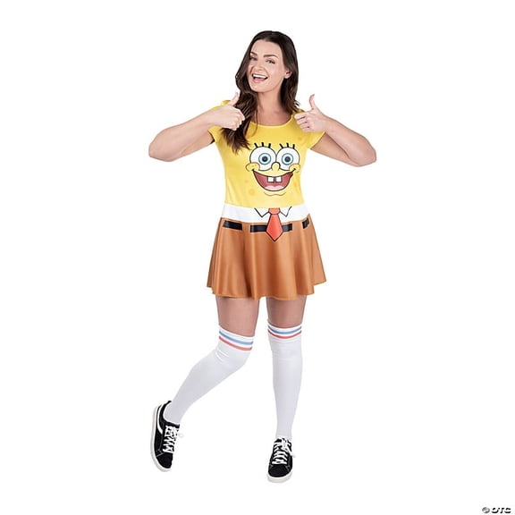 SpongeBob SquarePants Men's Halloween Classic Costume Dress - Yellow Medium