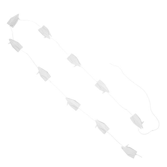 LOLIPPYY White Origami Garland Hanging Decoration for Garden, Wedding, and Party Ambiance