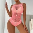 thumbnail image 4 of uublik Valentines Lingerie Set for Women Plus Size Babydoll Bodysuit Sexy Naughty Lace, 4 of 5