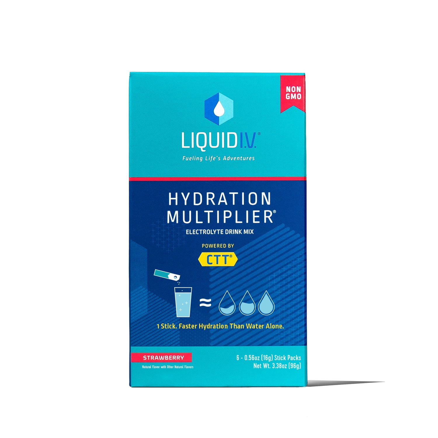 Liquid I.V. Hydration Multiplier, 30 Individual Serving Stick Packs in  Resealable Pouch, Passion Fruit