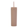 thumbnail image 4 of Double Layer Plastic Cup Frosted Rubber Paint Water Cup 16oz Straight Straw Cup, 4 of 4