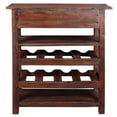thumbnail image 4 of Sunset Trading Cottage Wine Server with Drawer | Raftwood Brown, 4 of 4