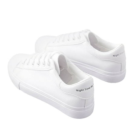 

COOLL Fashion Women Color Block Sneakers Anti-slip Flat Lace up Sports Walking Shoes