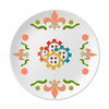 Colorful Casino Chips Illustration Flower Ceramics Plate Tableware Dinner Dish