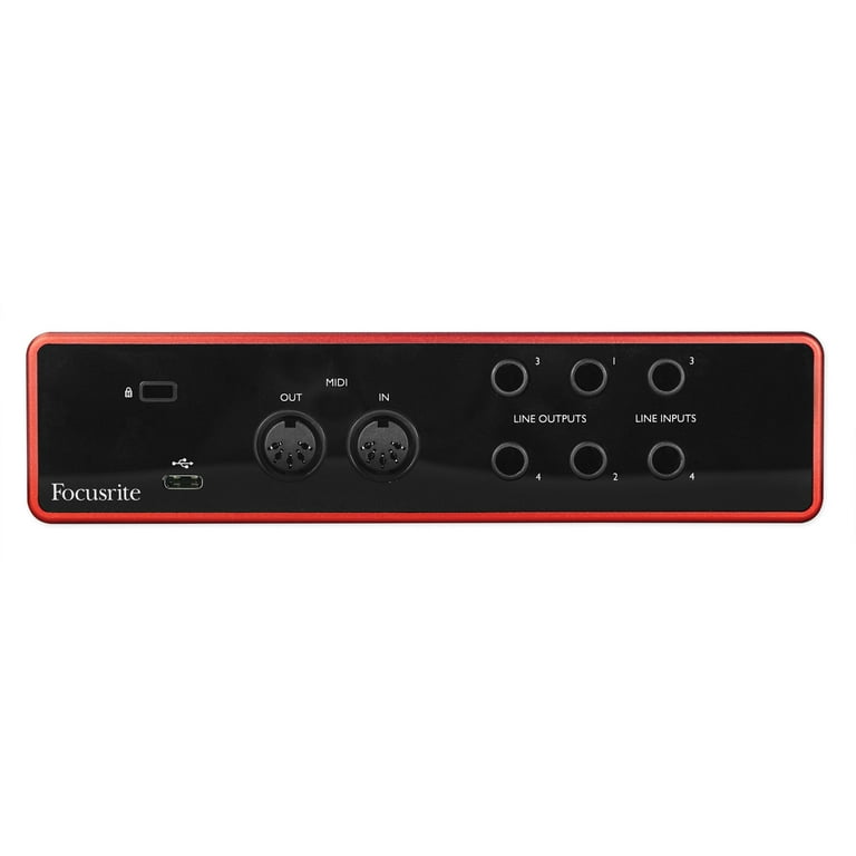 Focusrite SCARLETT 4I4 3rd Gen USB Audio Interface, 192KHz, 2 XLR