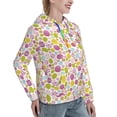 thumbnail image 6 of Lsque Easter Egg Pattern Casual Women's Hoodie,Hooded Sweatshirt with Kangaroo Pocket,Pullover Hoodie with Eye-catching Drawstrings-Small, 6 of 7