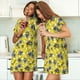 thumbnail image 4 of Easygdp Honeybee Camisón de manga corta para mujer, informal, estampado, 4 of 6