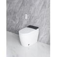 thumbnail image 3 of Elongated Smart Toilet with Heated Bidet Seat, Foot Sensor Auto Open/Close, Hands-Free Flushing, Adjustable Warm Water Wash & Dryer, Night Light, White, 3 of 9