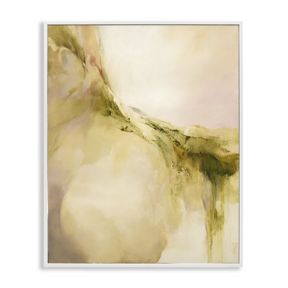Stupell Industries Contemporary Soft Abstract Neutral Composition White Framed Giclee Art, 16 x 20, by Dina D'Argo
